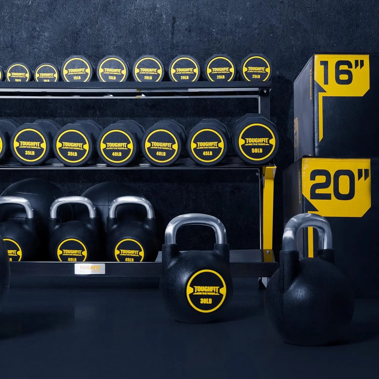 40LB PU Coated Kettlebell Weights - Kettlebell Sets & Competition Kettlebell with Rust-proof Handles & Flat Bottoms for