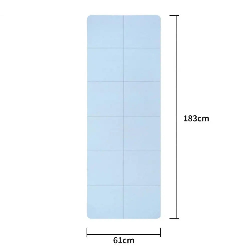 Sports Fitness Mat Yoga Mat Foldable Vibration Damping Sweat-absorbing Soft Non-slip TPE Indoor Workout Pad Nap Pad Cushion