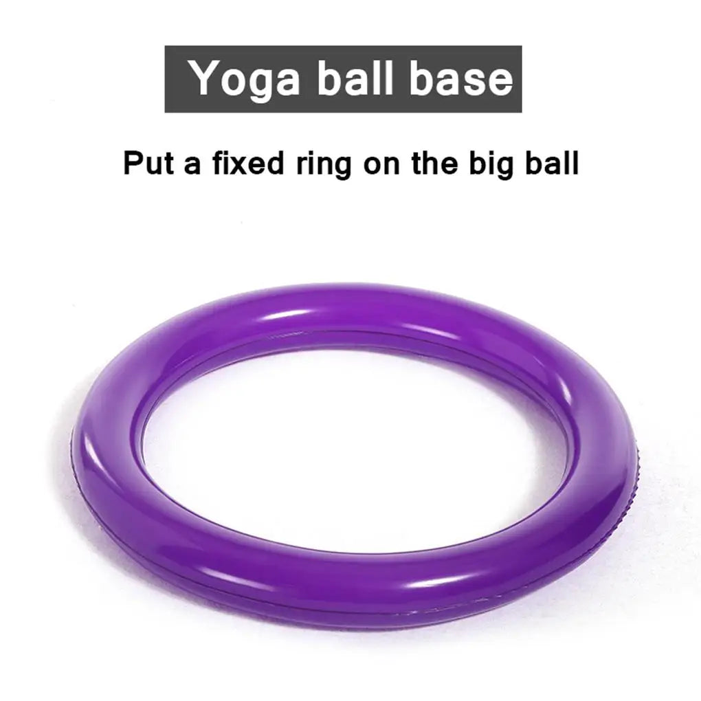 Ball Fixer Fitness Rings Yoga Supplies Workout Smooth Surface Multipurpose Balance Inflatable Positioning Stabilizer
