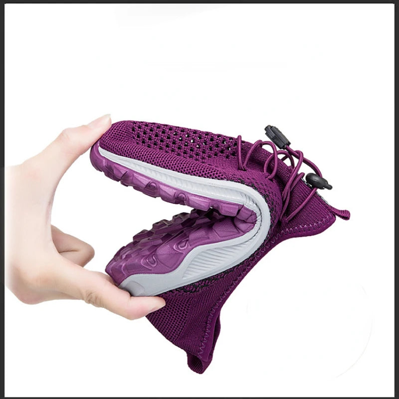 Breathable Walking Shoes Hollow Out Soft Lightweight Sneakers Men Women Casual Travel Shoes Outdoor Workout Footwear Comfortable