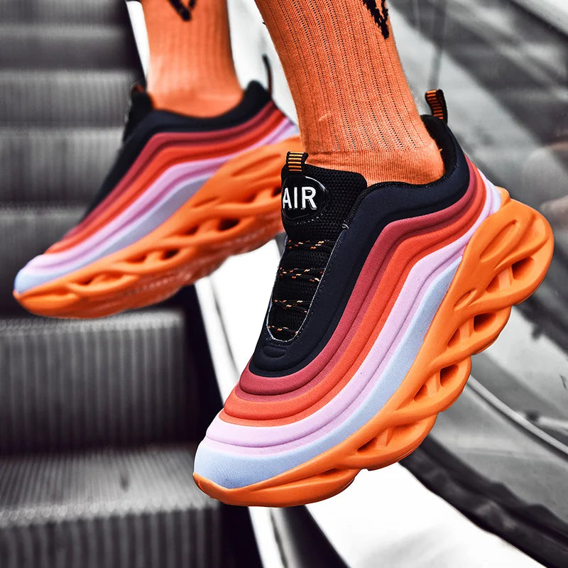 Men's Jogging Running Shoes Trainers Athletic Sneakers Air Cushion Sneakers Mens Workout Walking Sneakers Training Sports Shoes