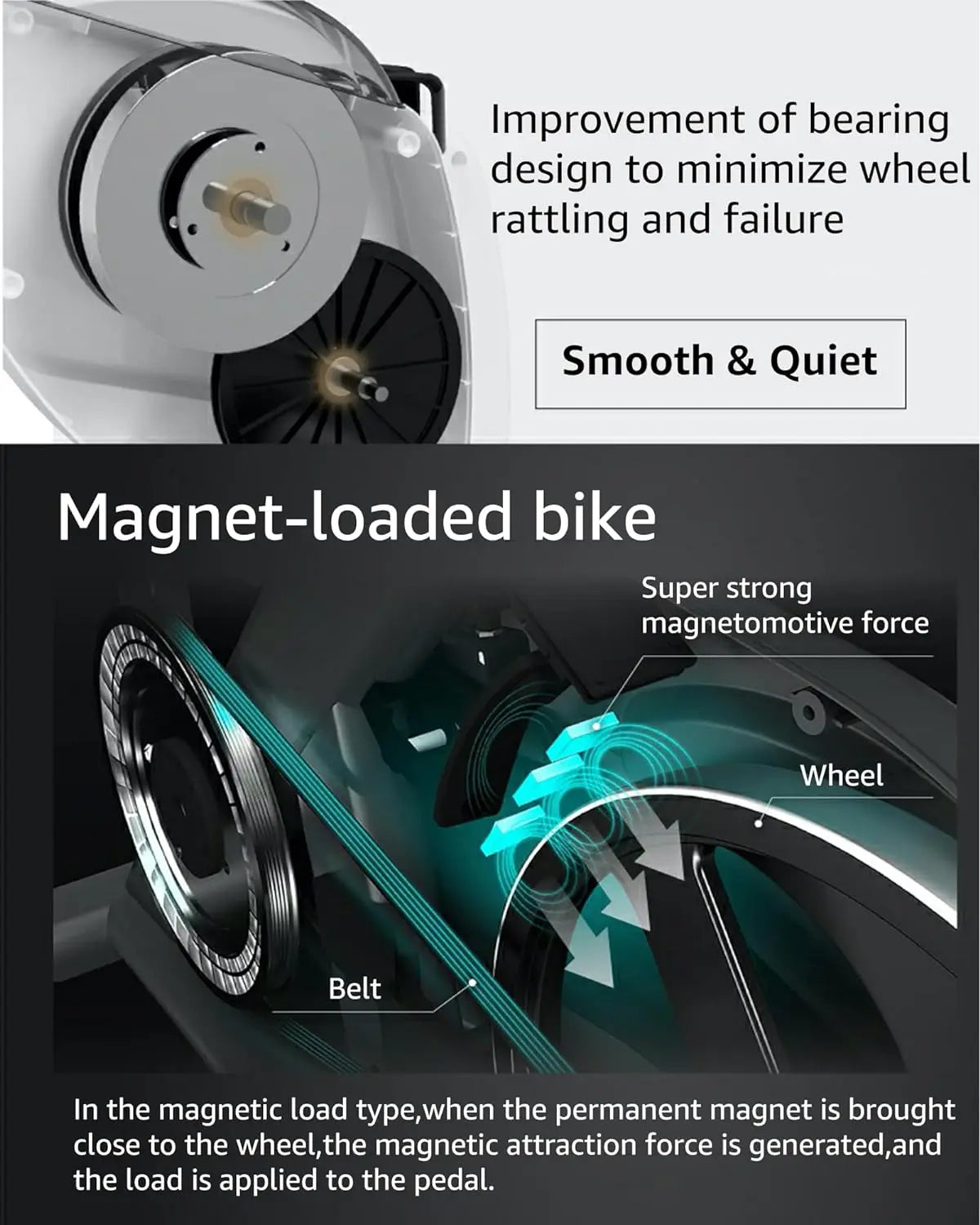 Exercise Bike for Home Workout, 4 IN 1 Foldable Indoor Cycling Bike for Seniors, 330LB Capacity, 16-Level Magnetic Resistance