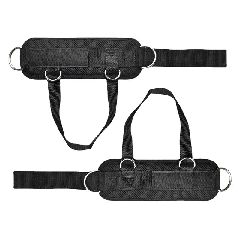 Gym Ankle Straps Double D-Ring Adjustable Neoprene Padded Cuffs Ankle Weight Leg Training Brace Support Sport Safety Abductors