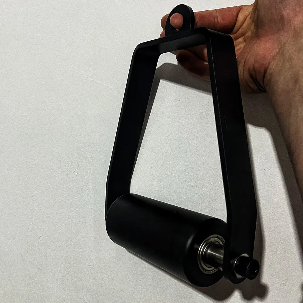 Gym Home Lat Pull Down Pulley Cable Machine Handle Attachment Fitness Arm Wrestling Workout Deadlift D Shape Hand Grip Equipment