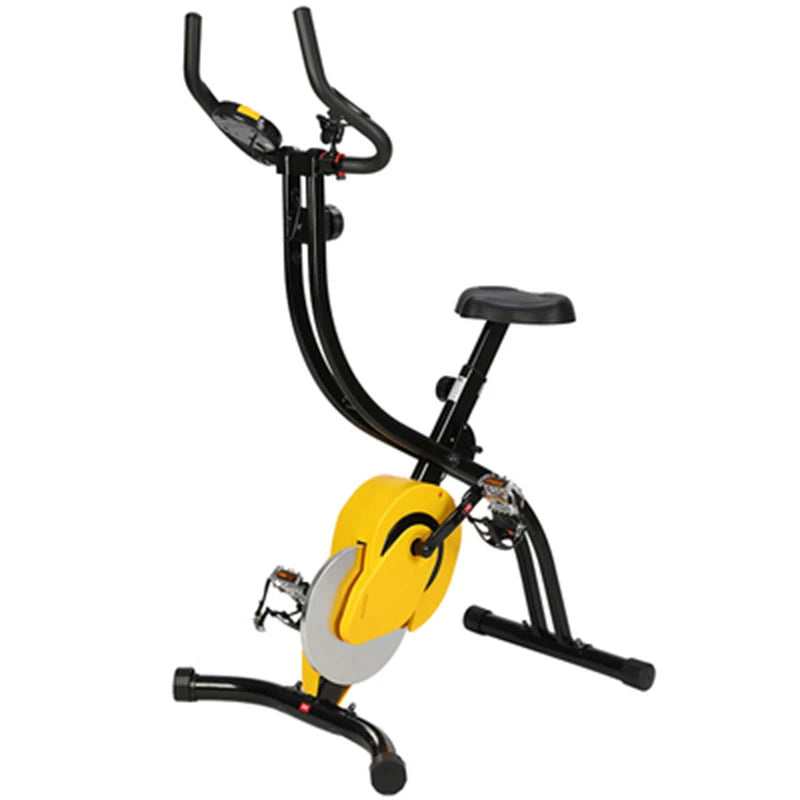 Indoor Cycle Exercise Bike Folding Dynamic Bicycle Magnetic Control Cardio Fitness Gym Cycling Machine Workout Training Bicycle