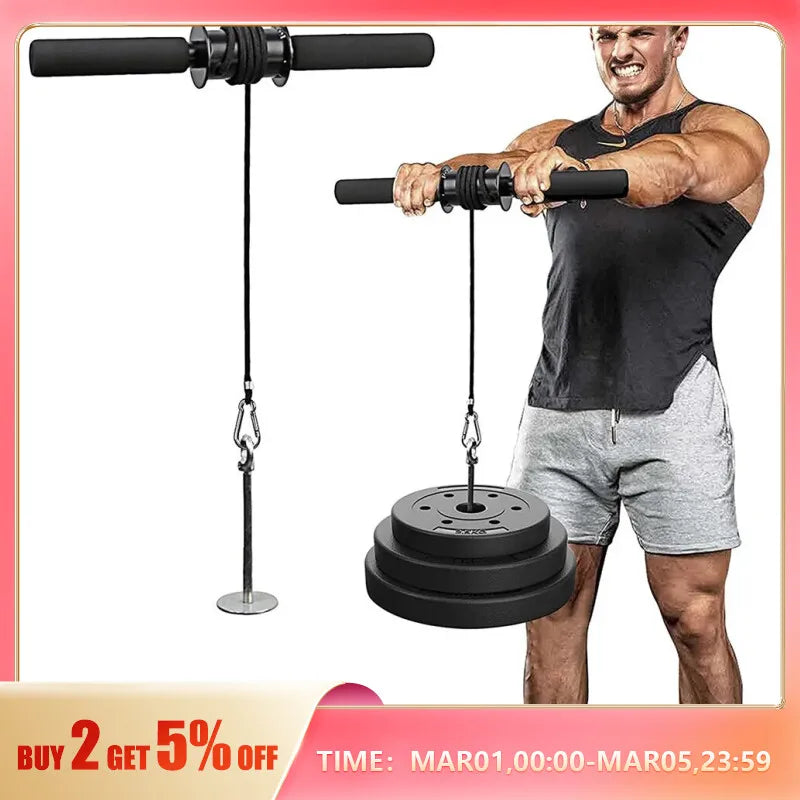 Wrist Forearm Blaster Arm Muscle Strength Trainer Exerciser Forearm Roller with Hand Grip Fitness Equipment Home Gym Workout