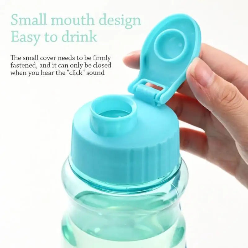 New 650ML Sports Water Bottle Portable Leak-proof Shaker Bottle Gym Drink Bottle with Lid and Straw Car Mug Drinkware for School