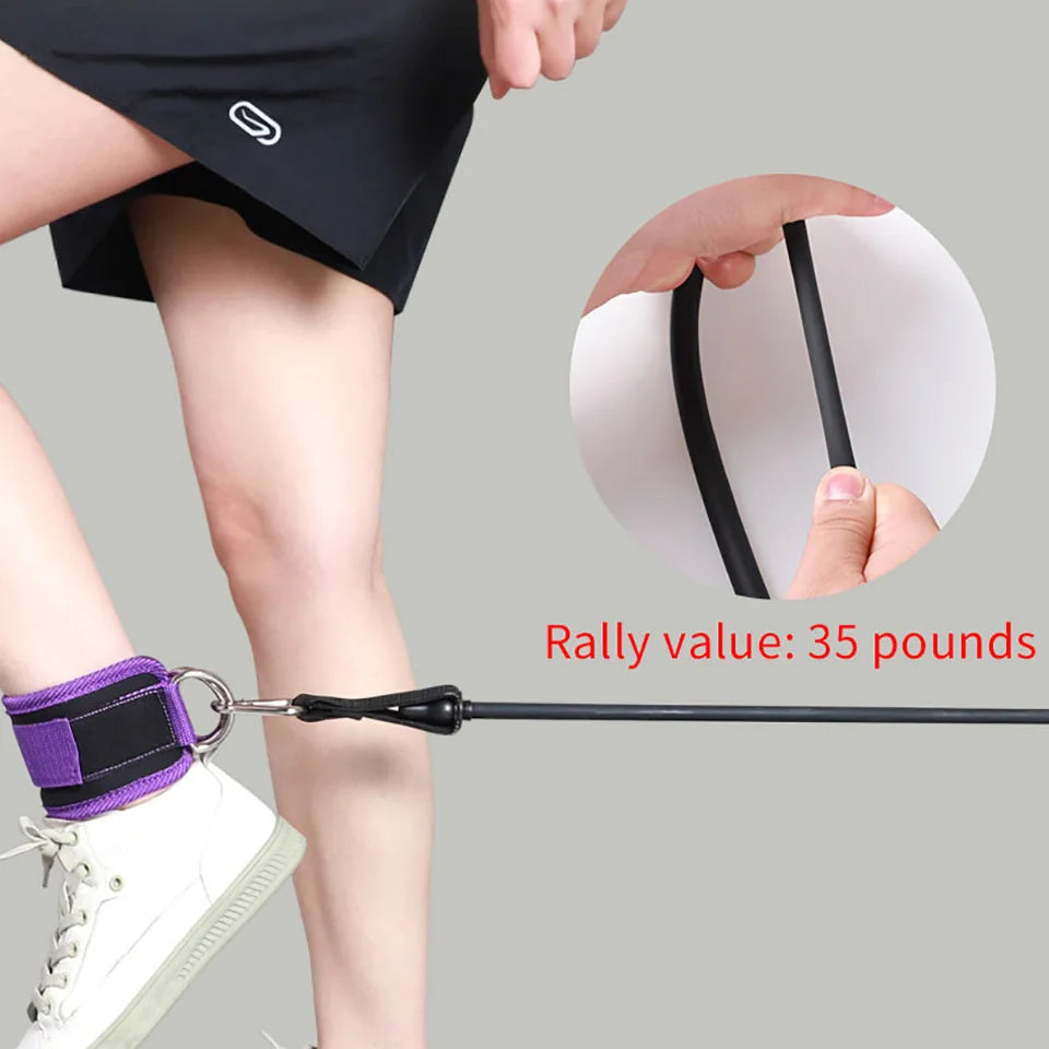 Ankle Straps Double D-Ring Adjustable Foot Support Padded Cuffs Ankle Weight Leg Training Brace Support Sport Safety Abductors