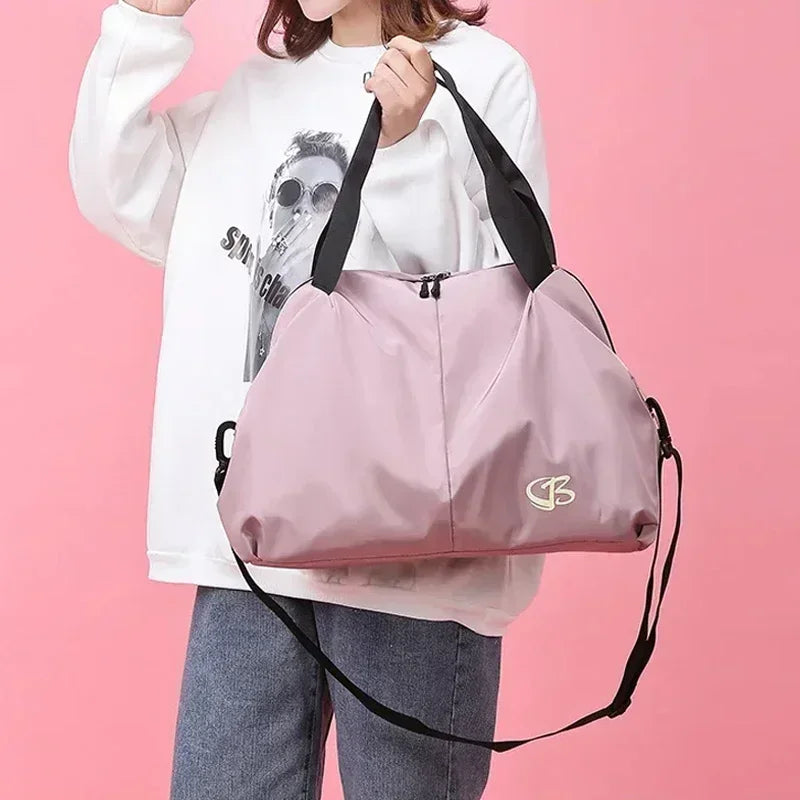 Large Capacity Yoga Gym Bag Waterproof Women Swimming Outdoor Sports Bags Multifunction Hand Travel Duffle Weekend Package Bag