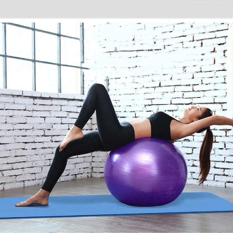 Yoga Ball Fitness Balls Sports Pilates Birthing Fitball Exercise Training Workout Massage Ball Gym Ball 45cm