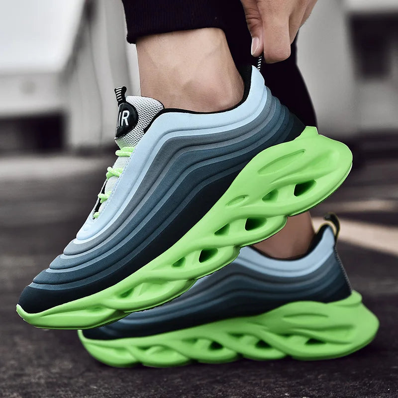 Men's Jogging Running Shoes Trainers Athletic Sneakers Air Cushion Sneakers Mens Workout Walking Sneakers Training Sports Shoes