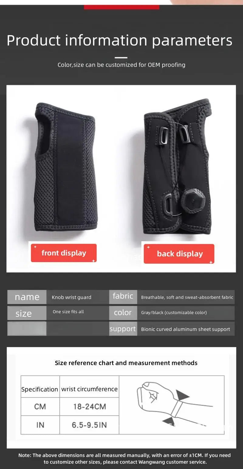 Adjustable Wrist Brace Protector Band Arthritis Carpal Tunnel Helps Relieve Wrist Joint Strain Sprain Tenosynovitis Gym Products