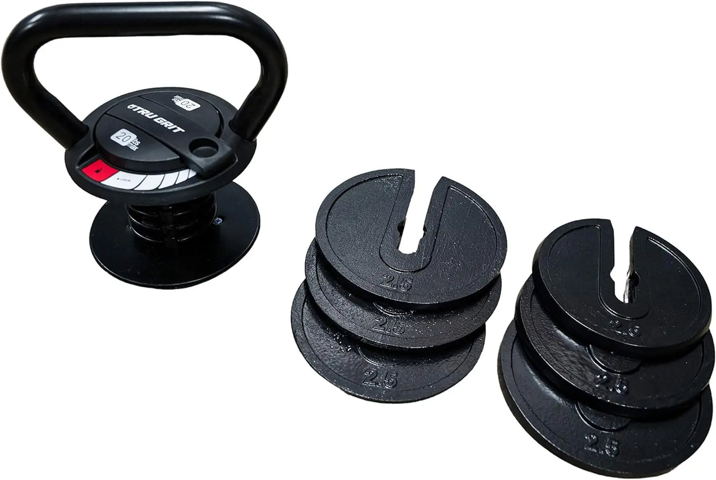 - Adjustable Kettlebell Weight Set - 20LB - Home Gym or Office Strength Training