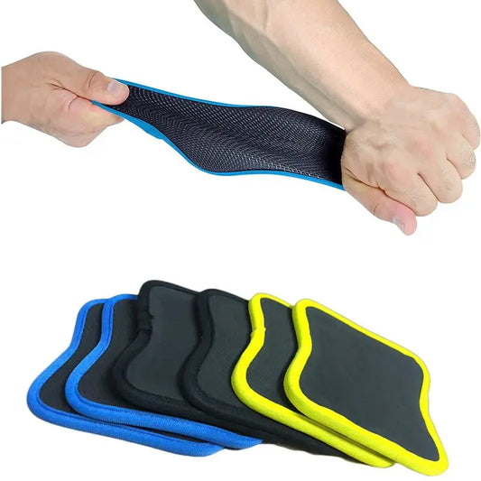 1 Pair Rubber Grip Pads For Weightlifting Gym Workout Gloves Eliminate Hand Sweat Workout Mats